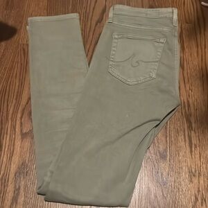 Green AG jeans never worn the prima cigarette leg cut.
